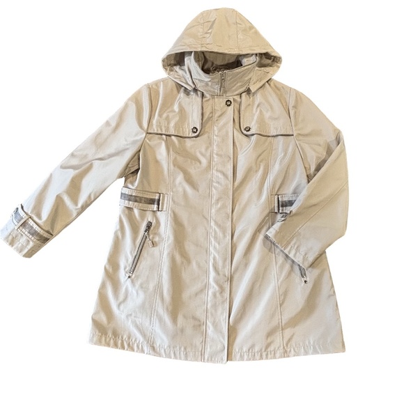 Fennelli London women's silver/grey hooded jacket size 16 - Picture 3 of 16